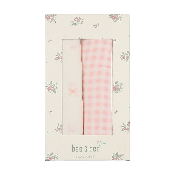 Take Me Home Gingham Swaddle Set