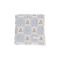Bebe Organic Teddy Bear Patchwork Blanket