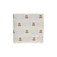 Bebe Organic Teddy Bear Patchwork Blanket