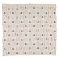 Bebe Organic Teddy Bear Patchwork Blanket