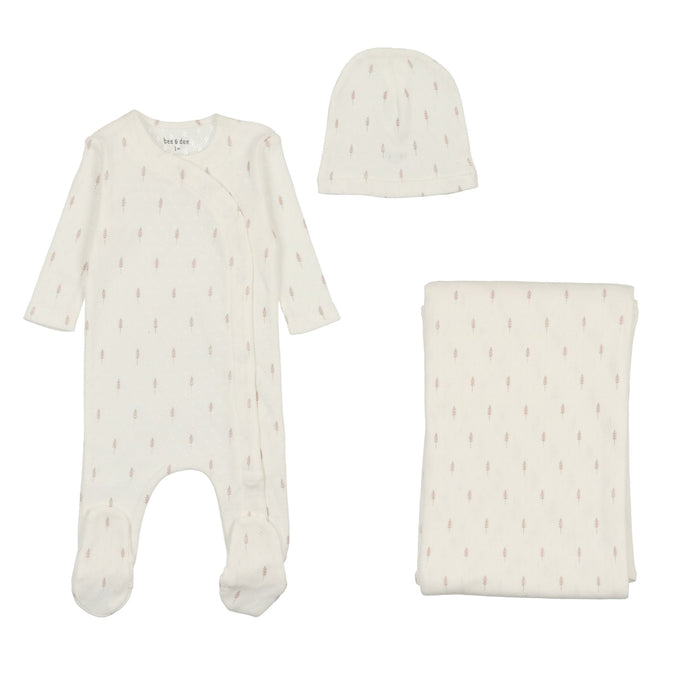 Pointelle Wheat Layette Set