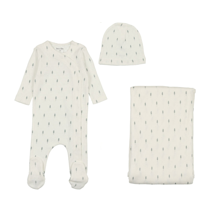 Pointelle Wheat Layette Set