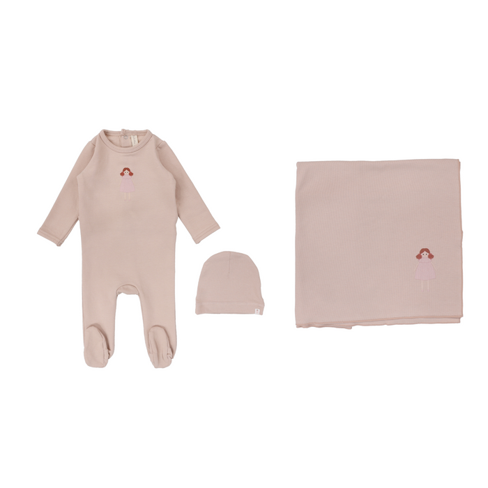 French Terry Print Layette Set