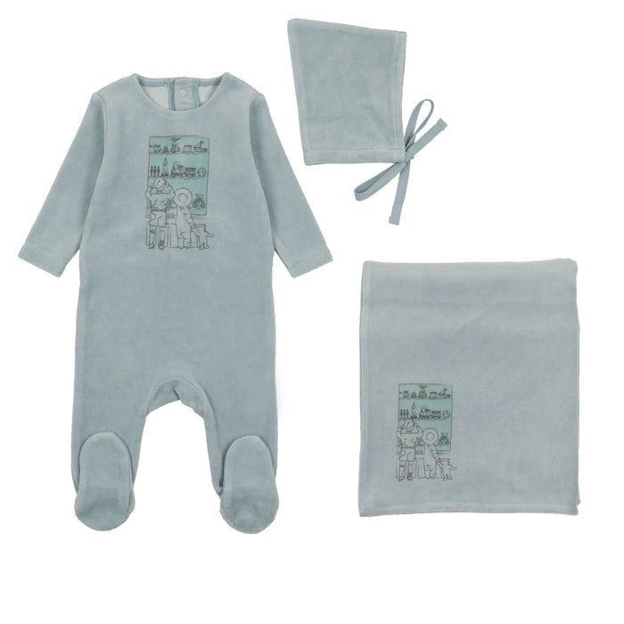 Velour Window Layette Set