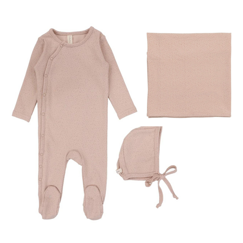 Speckled Footie Layette Set