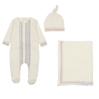 Colored Stitching Layette Set