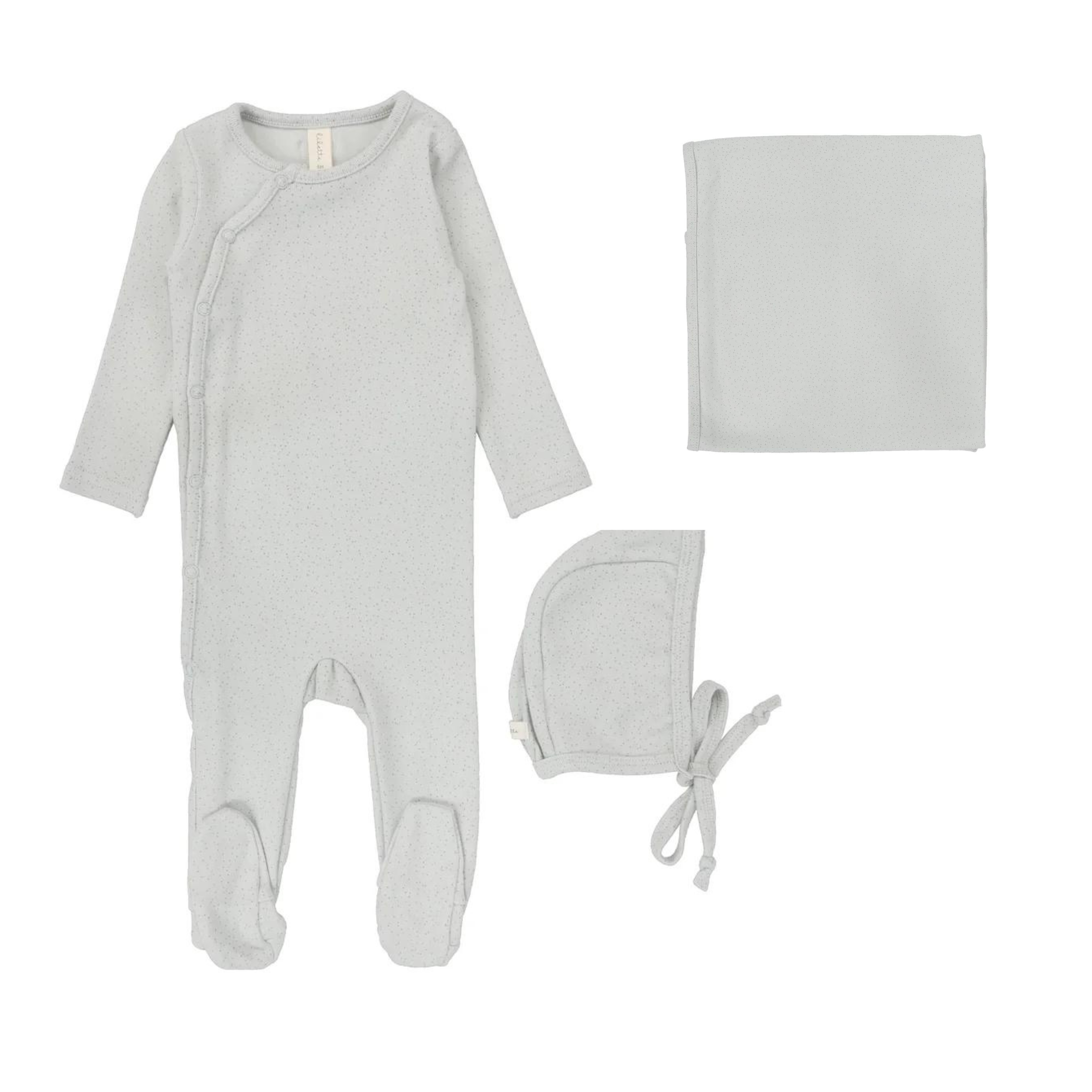 Speckled Footie Layette Set