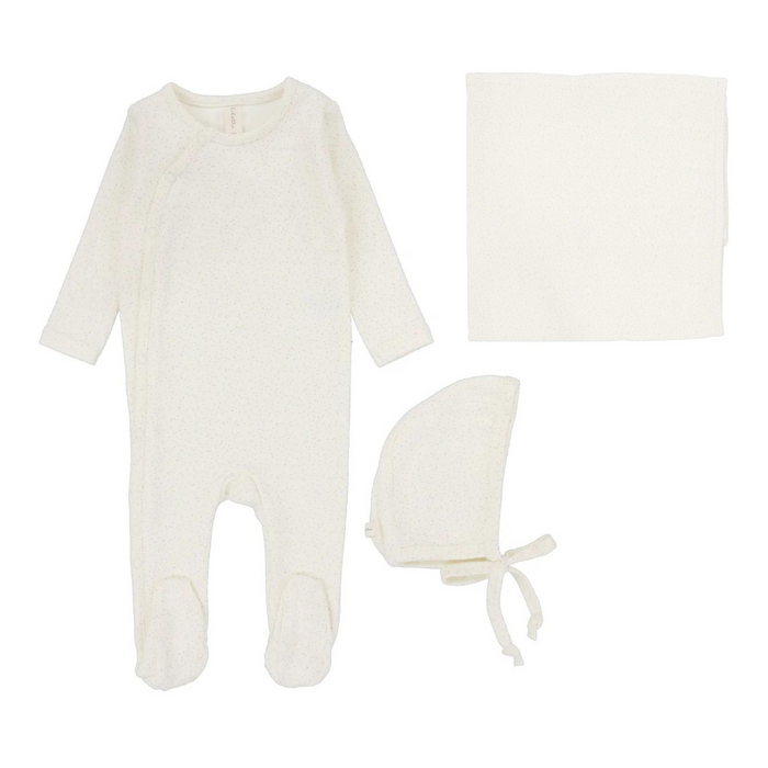 Speckled Footie Layette Set