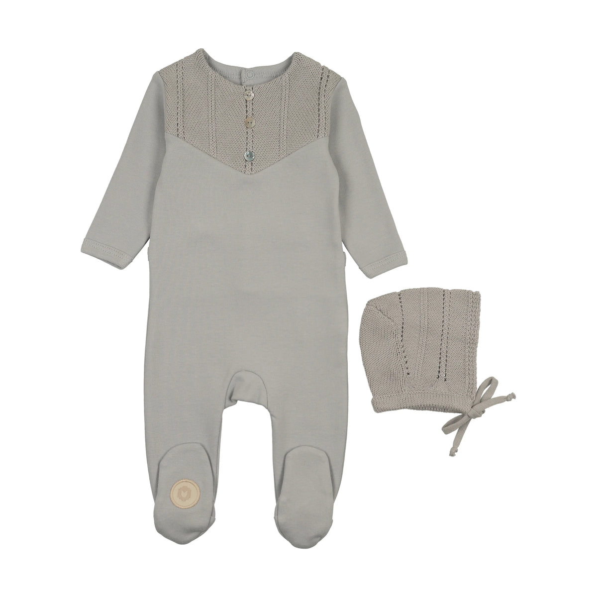 V-Knit Henley Footie & Hat