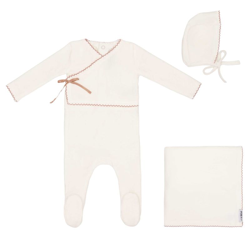 Classic Velour Kimono Velour Layette Set