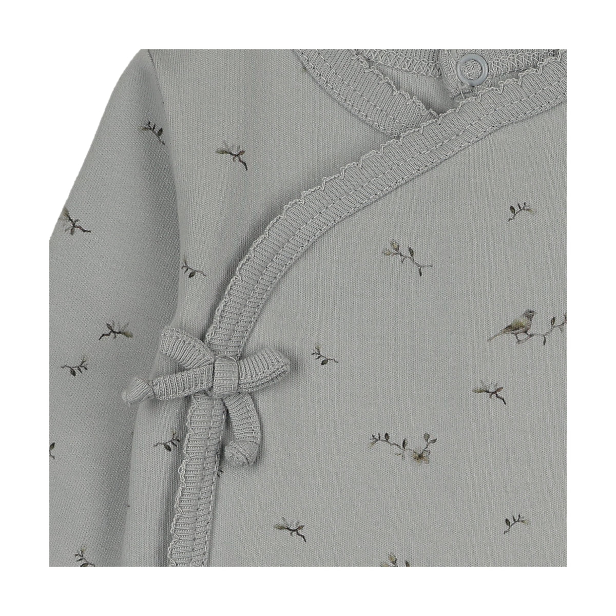 Vintage Bird Wrap Footie & Bonnet