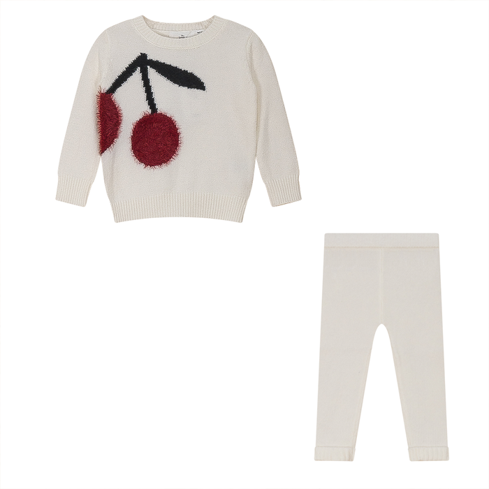 Knit 2 pc Set with Cherry