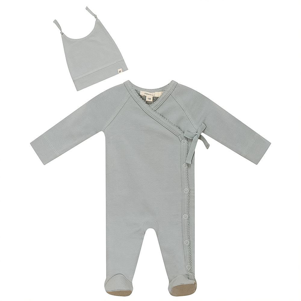 Baby Romper Set With Scallop Stitch