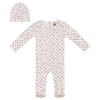 Fragile Baby Footie Set With Overlap Shoulder