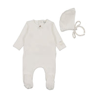 Whimsical Bloom Patch Footie & Hat