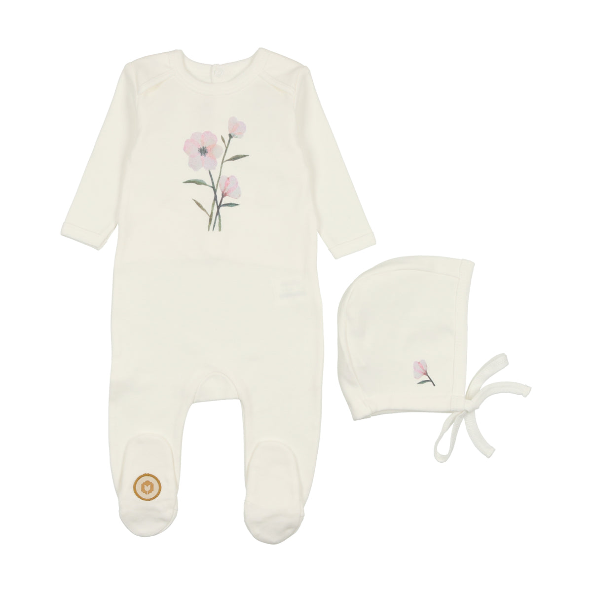 Whimsical Blooms Footie & Hat