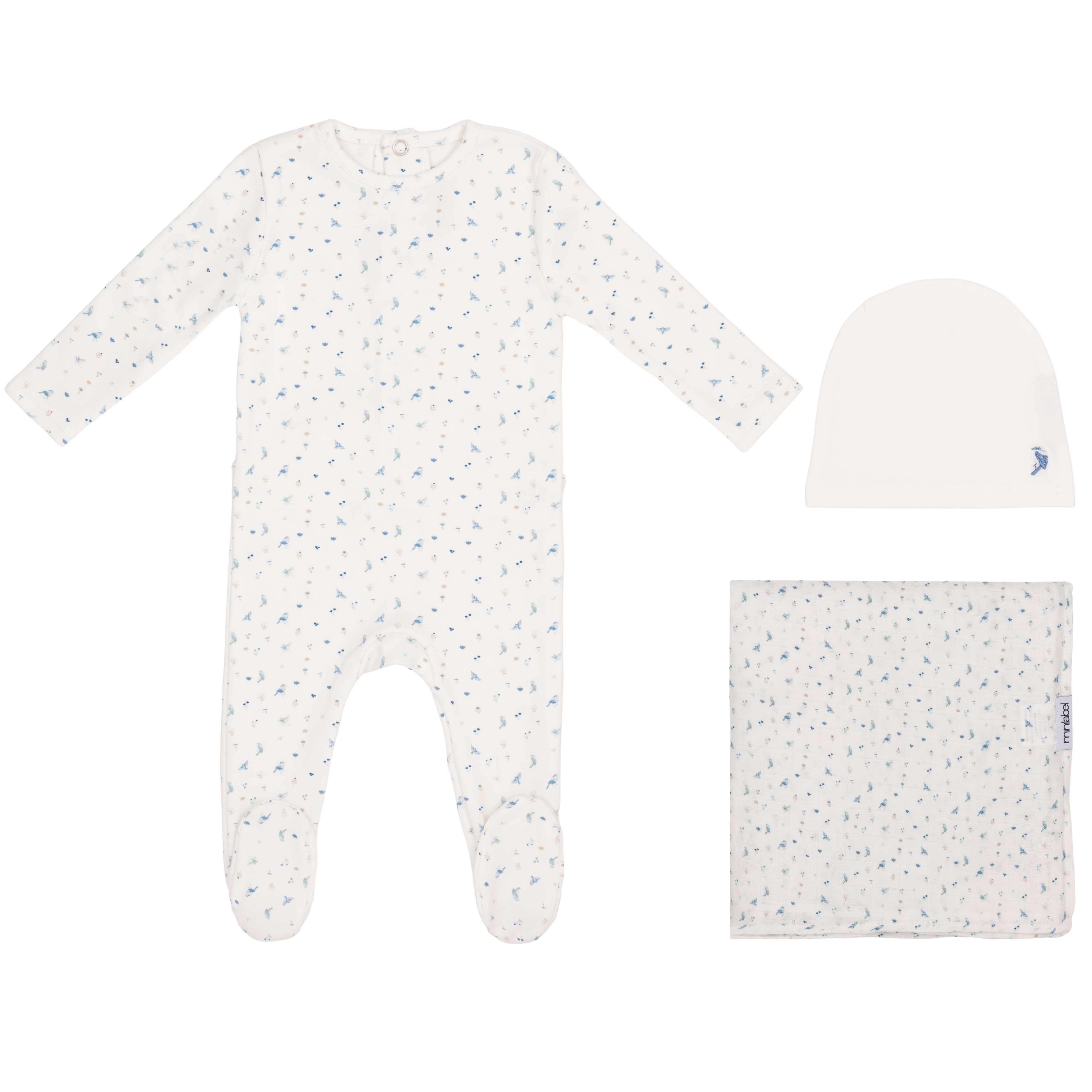 Butterfly/Bird Over Layette Set