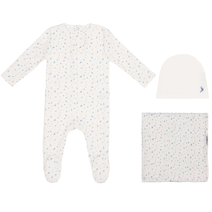 Butterfly/Bird Over Layette Set