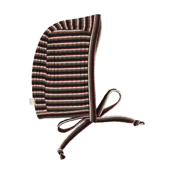 Wide Ribbed Stripe Footie & Hat