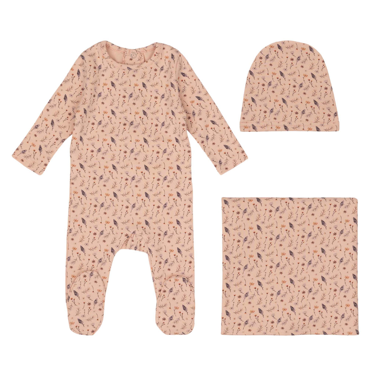 Printed Willow Layette Set
