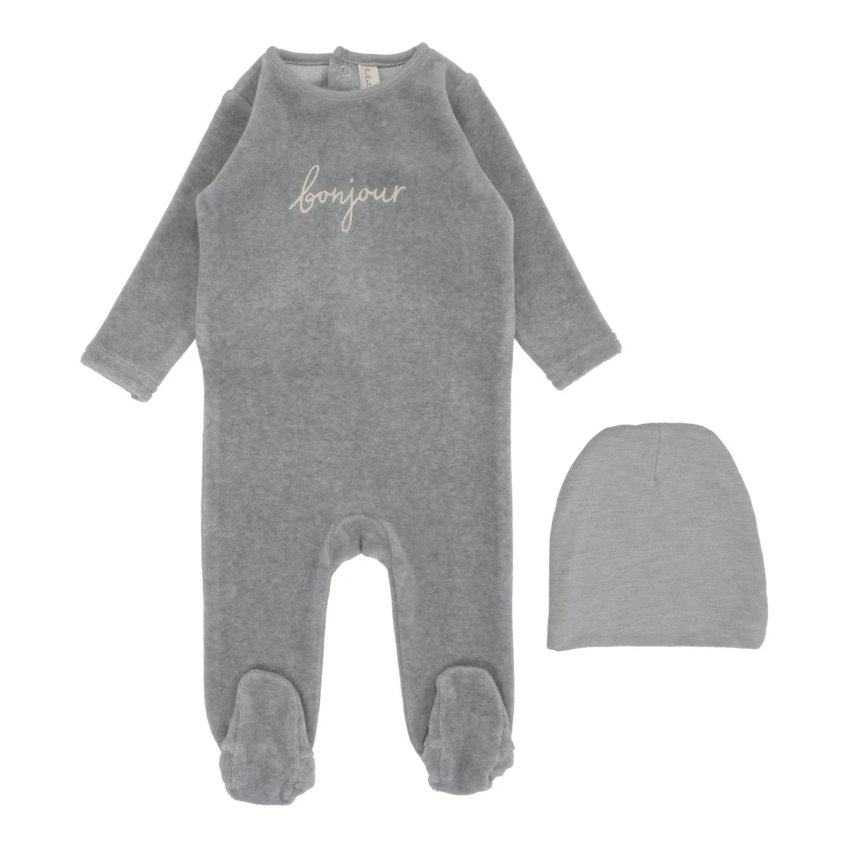 Velour Bonjour Footie Set