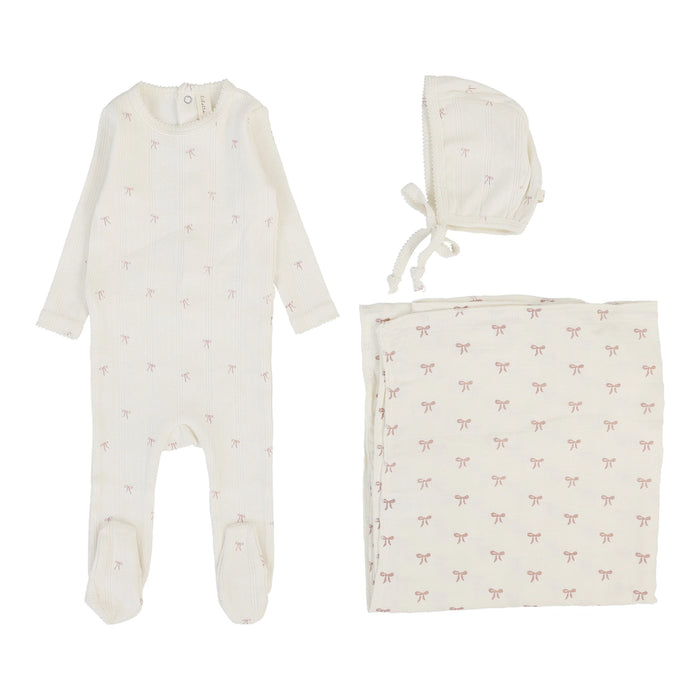 Printed Pointelle Layette Set