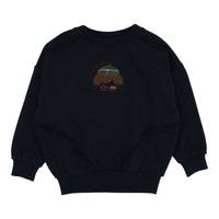 Plaid Details Sweatshirt