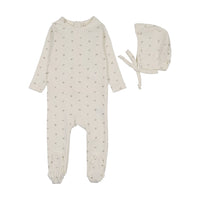 Bitsy Floral Footie & Hat