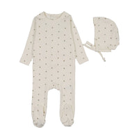 Bitsy Floral Footie & Hat