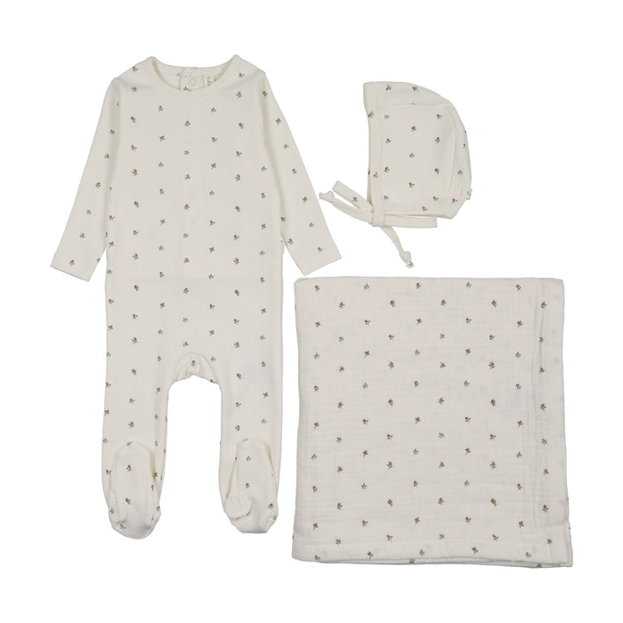 Bitsy Floral Layette Set