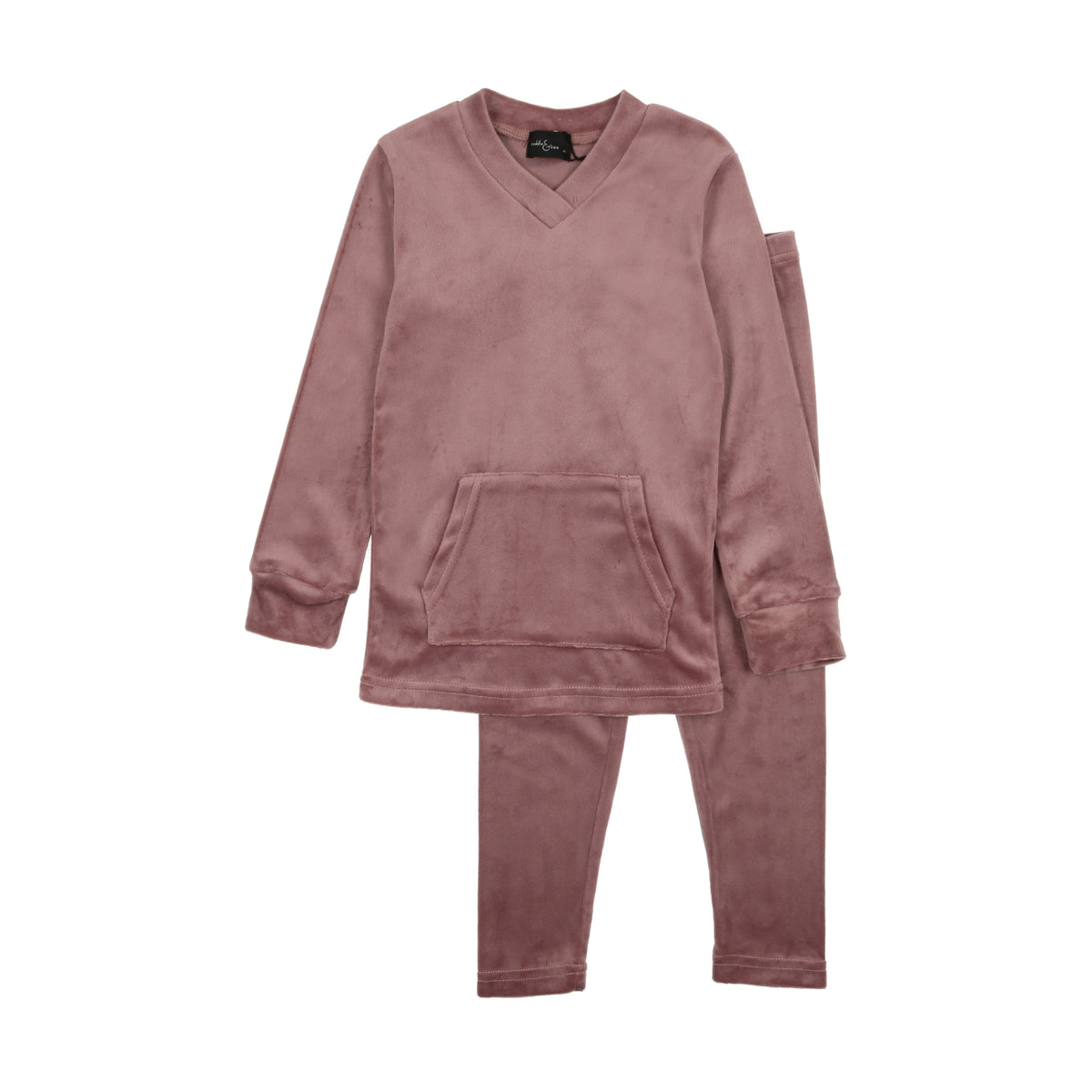 Velour Kangaroo Pocket Pajamas