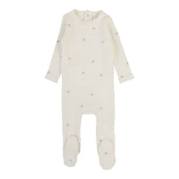 Printed Pointelle Footie
