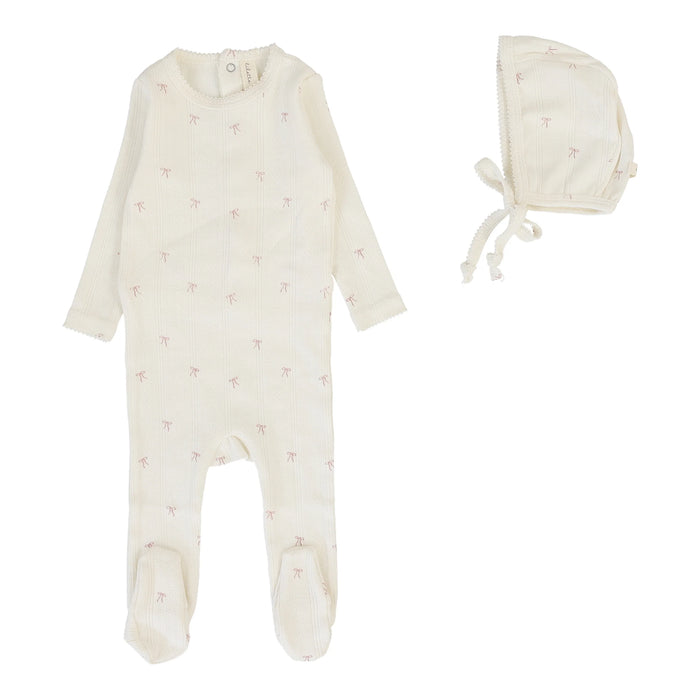 Printed Pointelle Footie Set