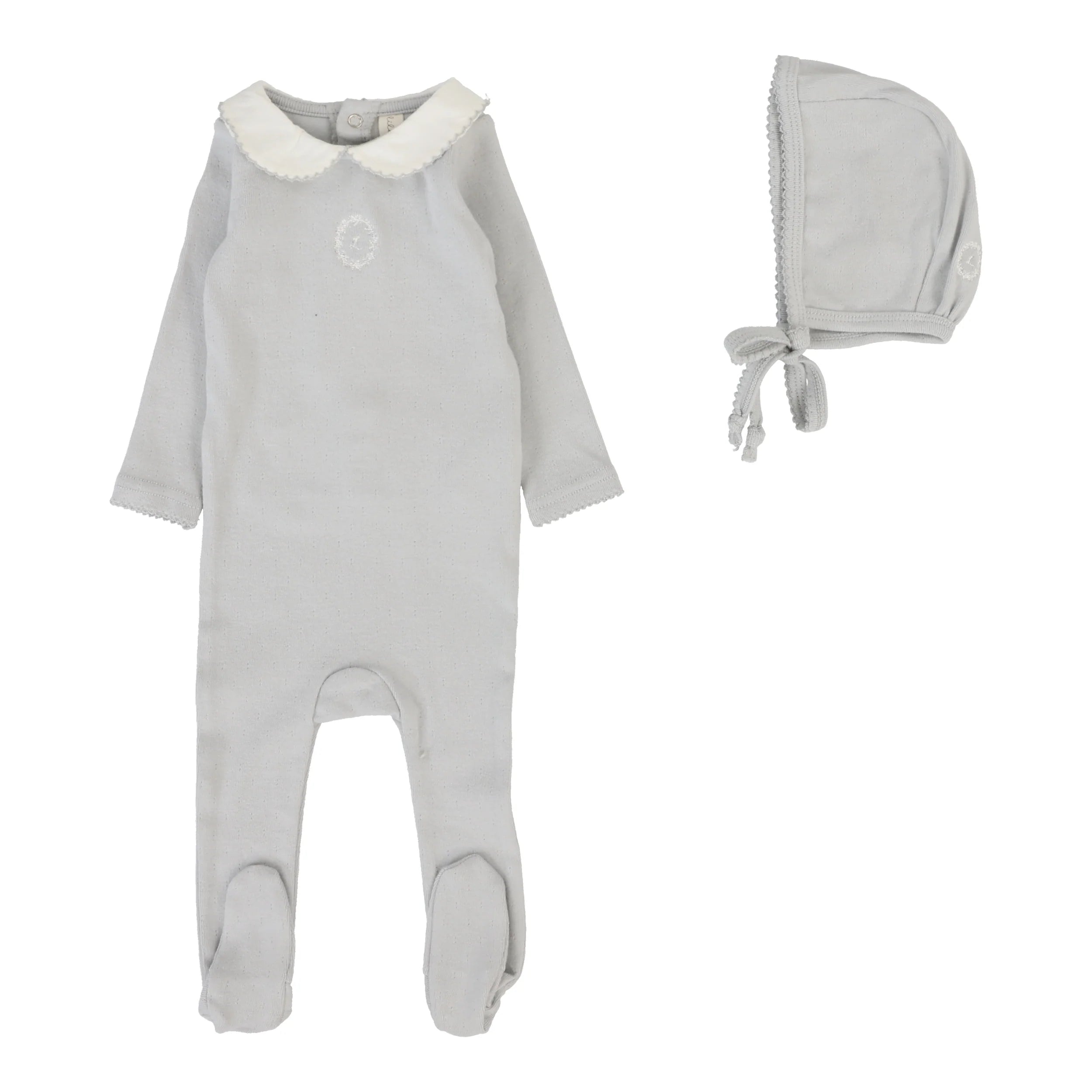 Emblem Embroidered Footie Set