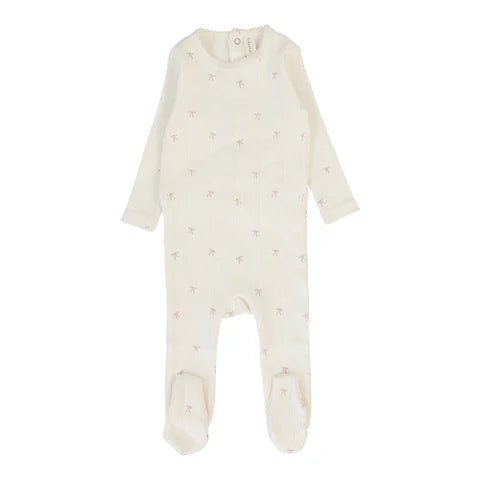 Printed Pointelle Footie