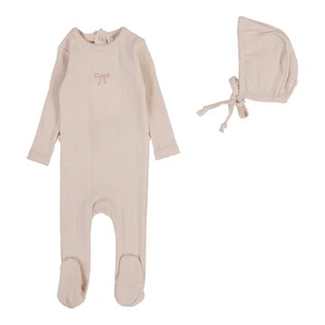 Pointelle Graphic Footie Set