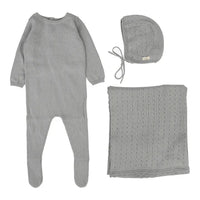 Dotty Knit Layette Set