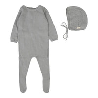 Dotty Knit Footie Set