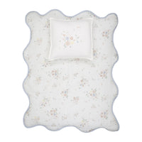 Gingham Floral Bamboo Filled Blanket & Pillow
