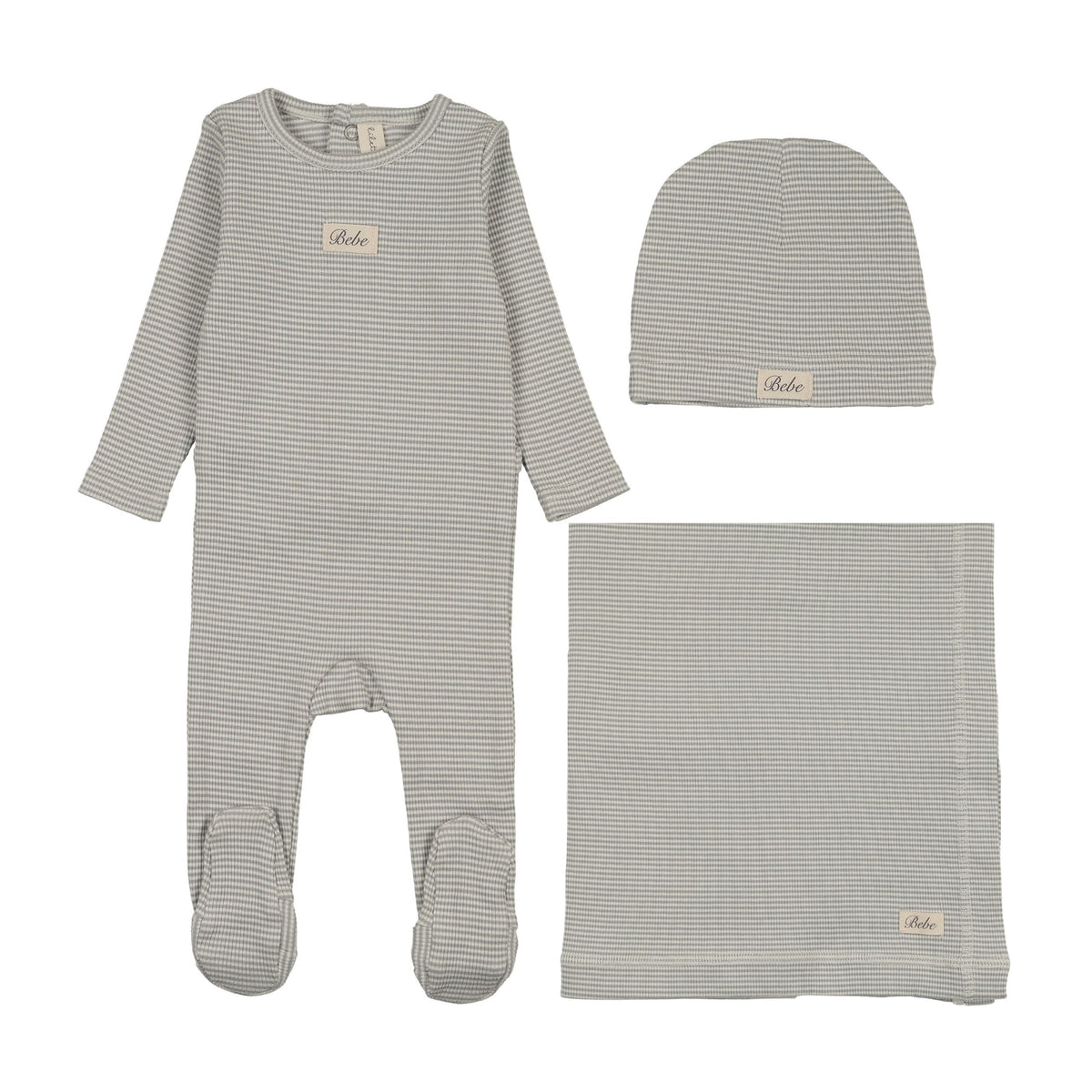 Striped Bebe Layette Set