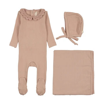 Crochet Collar Layette Set