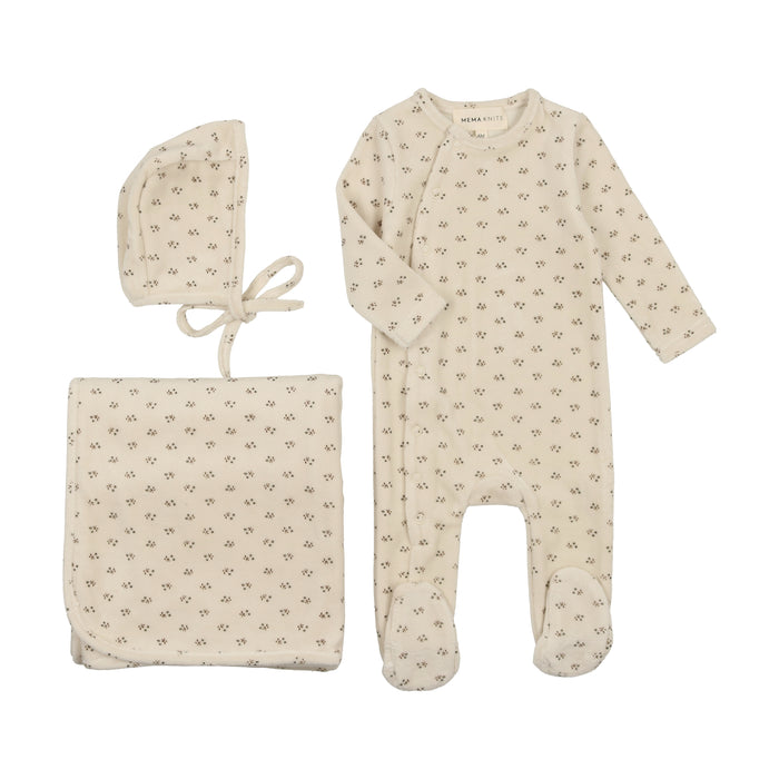 Floral Bud Layette Set