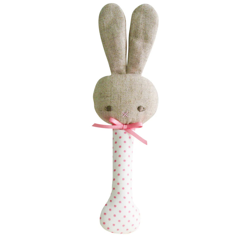 Baby Bunny Stick Rattle