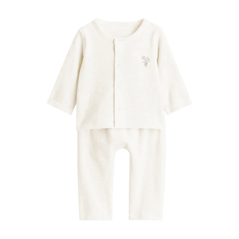 Velour Center Floral Lounge Set