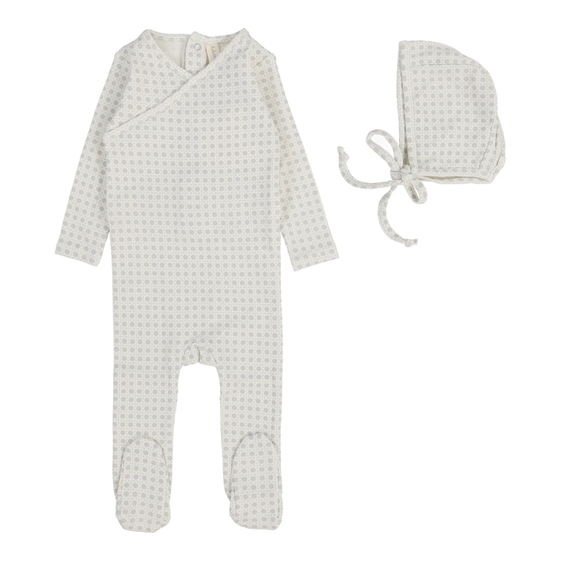 Woven Print Footie Set