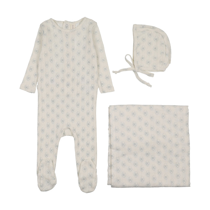 Geo Floral Printed Layette Set