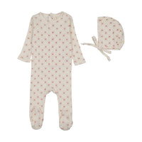 Geo Floral Printed Footie Set