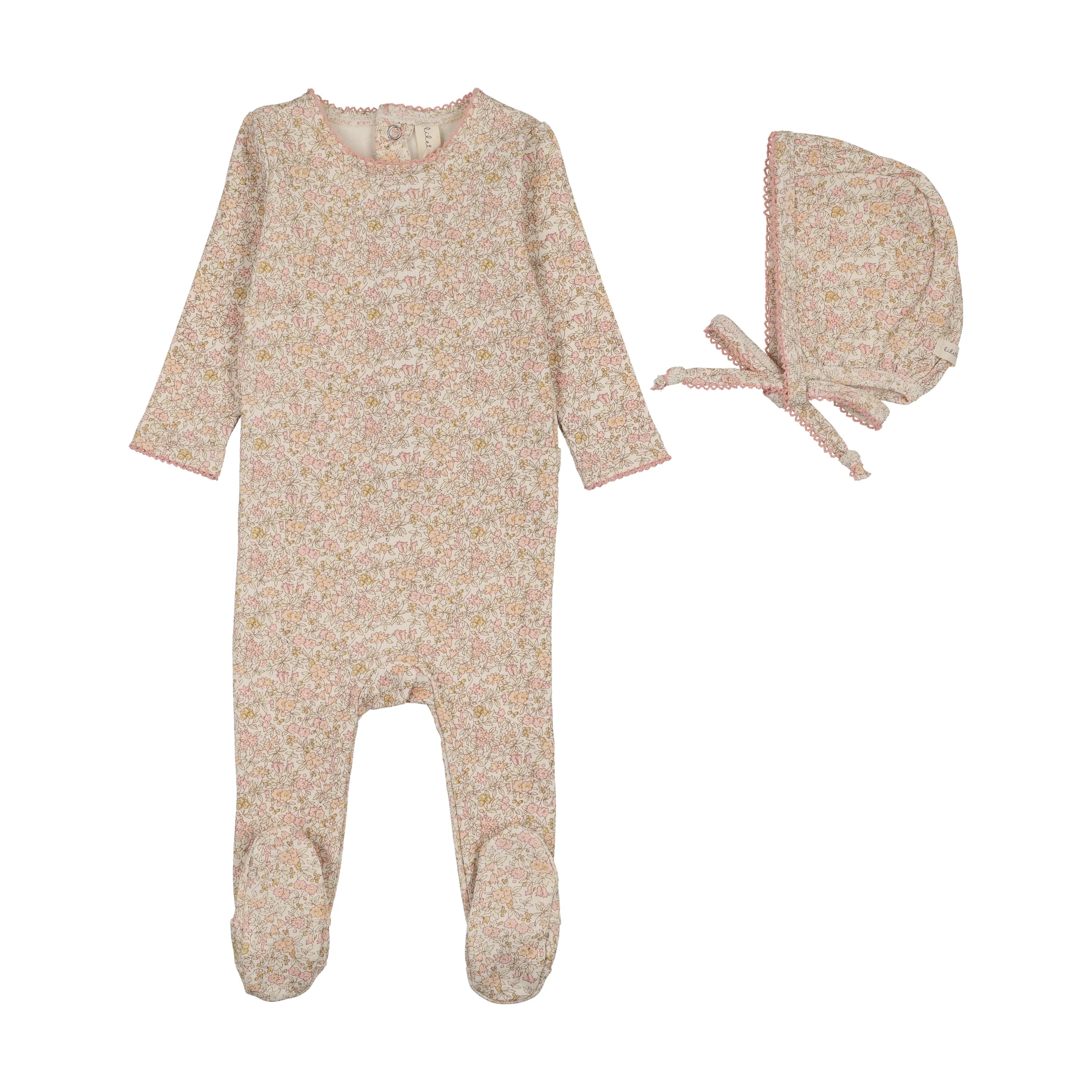 Liberty Floral Footie Set
