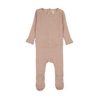 Geo Floral Embroidered Footie