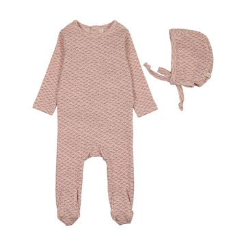 Mini Flora Print Footie Set